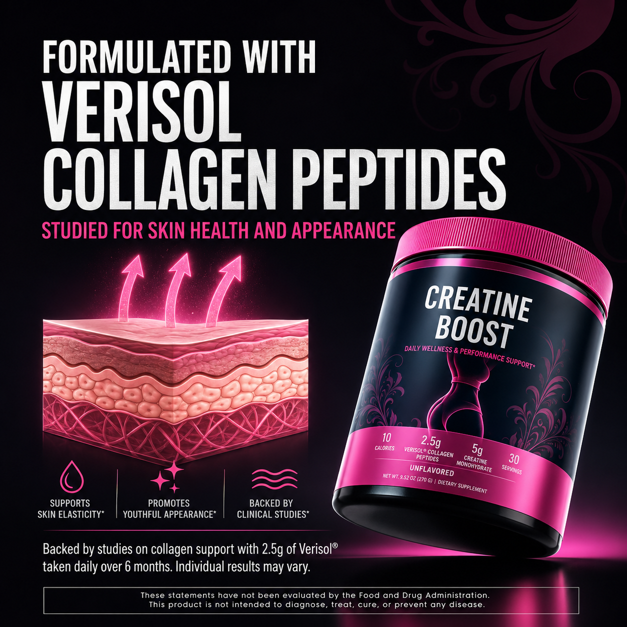 Women’s Creatine Boost – Strength, Recovery & Beauty Support