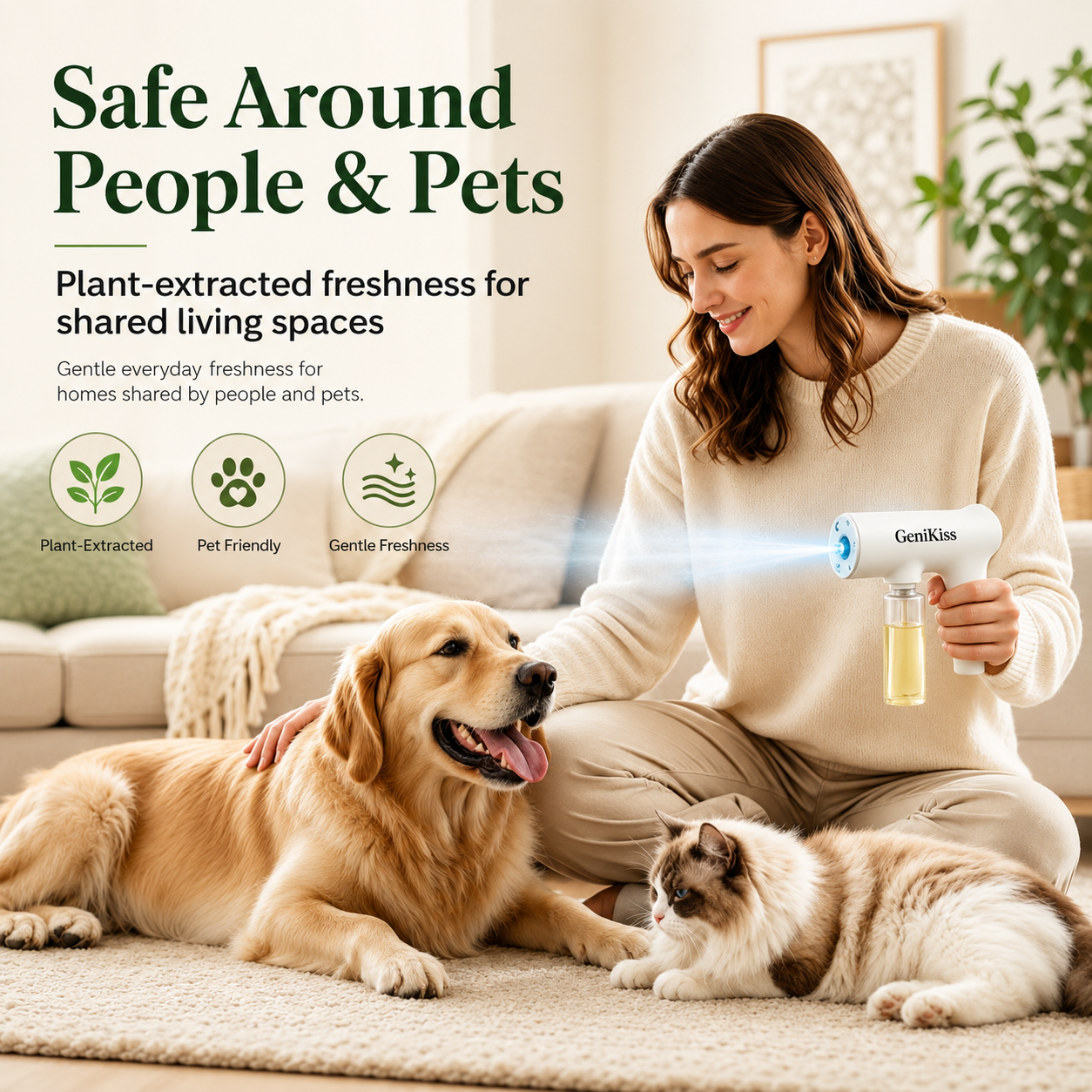 GeniKiss™ Nano Blue Light Pet Odor Eliminator